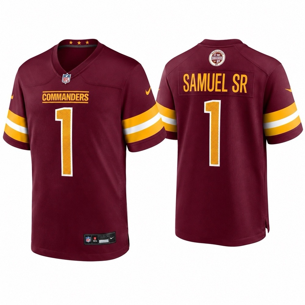 NEW Nike Deebo Samuel Sr Washington Commanders #1 Game Jersey Men’s M Burgundy